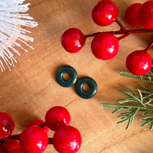 Pampilles mini donuts - Vert sapin