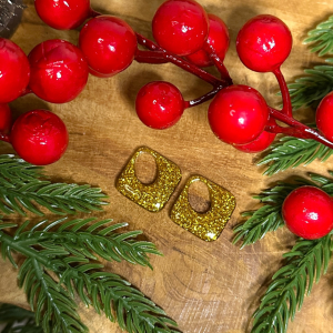 Pampilles petits losanges - Paillettes dorées