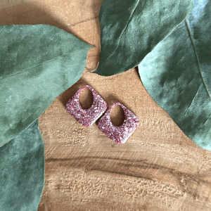 Pampilles petits losanges - Paillettes roses