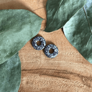 Pampilles mini donuts - Paillettes grises et blanches