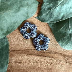 Pampilles petites fleurs de cerisier  - Paillettes grises et blanches