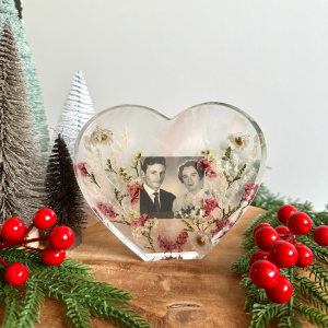 Plaque 2cm d'épaisseur - Cœur 12x13cm