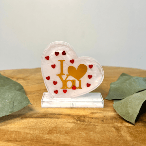 Mini plaque sur socle - Mini cœur