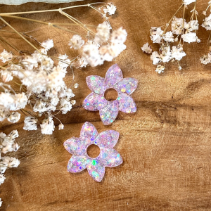 Pampilles Floréa - Paillettes holographiques rose pâle