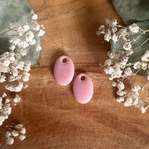 Pampilles ovales - Rose pale