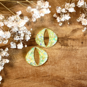 Pampilles Iris - Paillettes holographiques jaunes