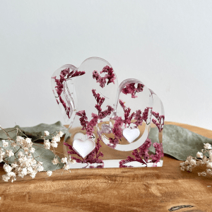 Mère/enfant - Fleuri rose