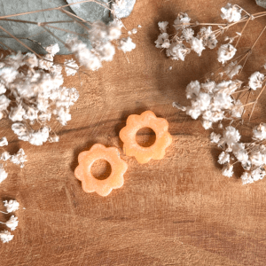 Pampilles pâquerettes 20mm - Orange fluo