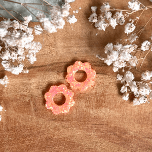 Pampilles pâquerettes 20mm - Paillettes orange