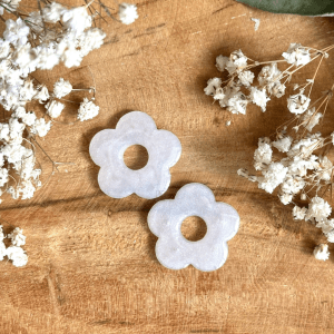 Pampilles grandes fleurs de cerisier - Blanc nacré