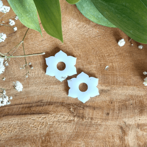 Pampilles Lya 20mm - Blanc