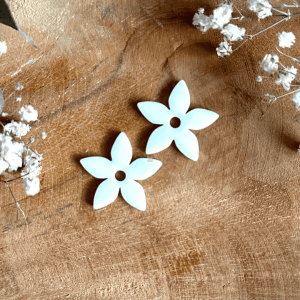 Pampilles 25mm personnalisées - Fleurs de tiarés 25mm
