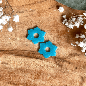 Pampilles Lya 20mm - Bleu fluo