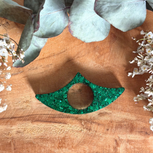 Bague de lecture n°4 - Paillettes vertes