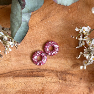 Pampilles donuts - Paillettes roses