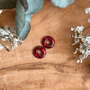Pampilles donuts - Paillettes rouges