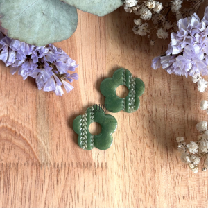 Cerisiers mailles - Vert kaki et beige