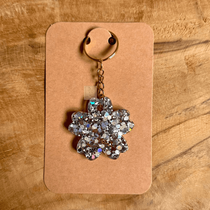 Porte-clé fleur 