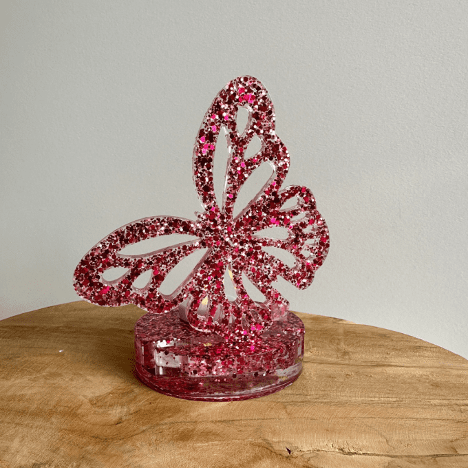 Papillon sur socle 