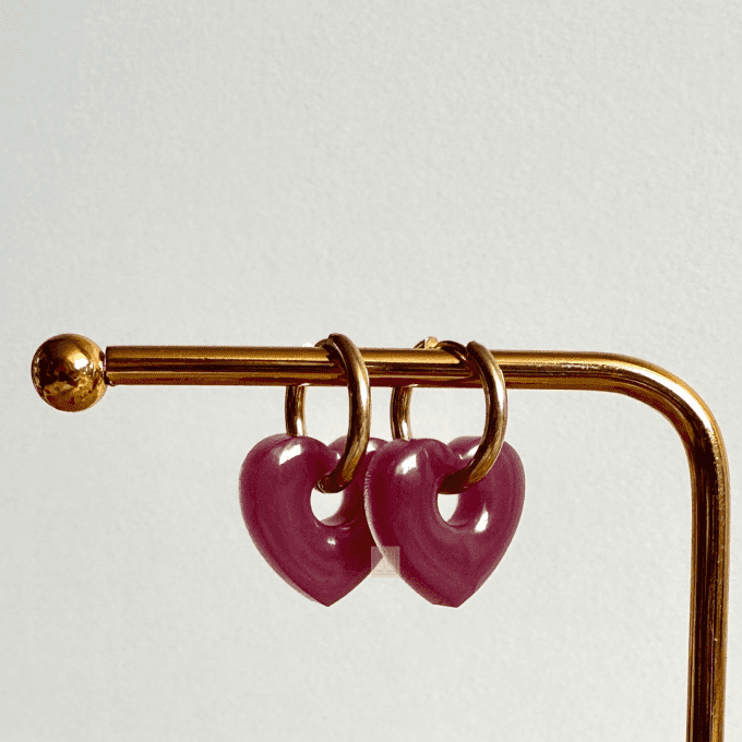 Boucles d'oreilles cœurs 