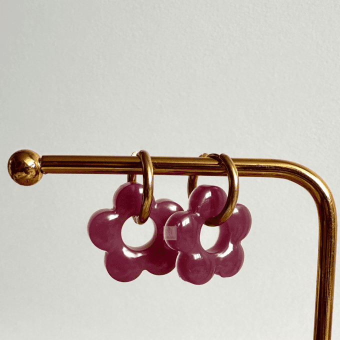 Boucles d'oreilles fleurs 