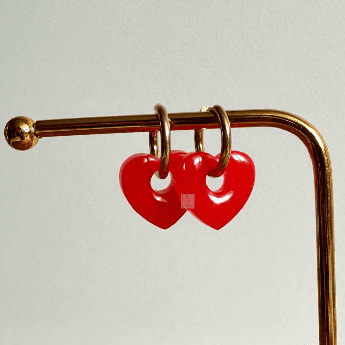 Boucles d'oreilles cœur 