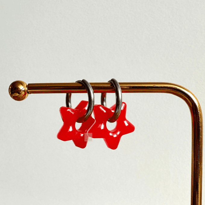 Boucles d'oreilles étoiles