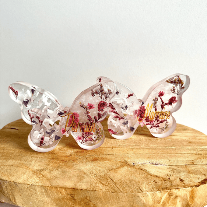 2 papillons Parrain/Marraine