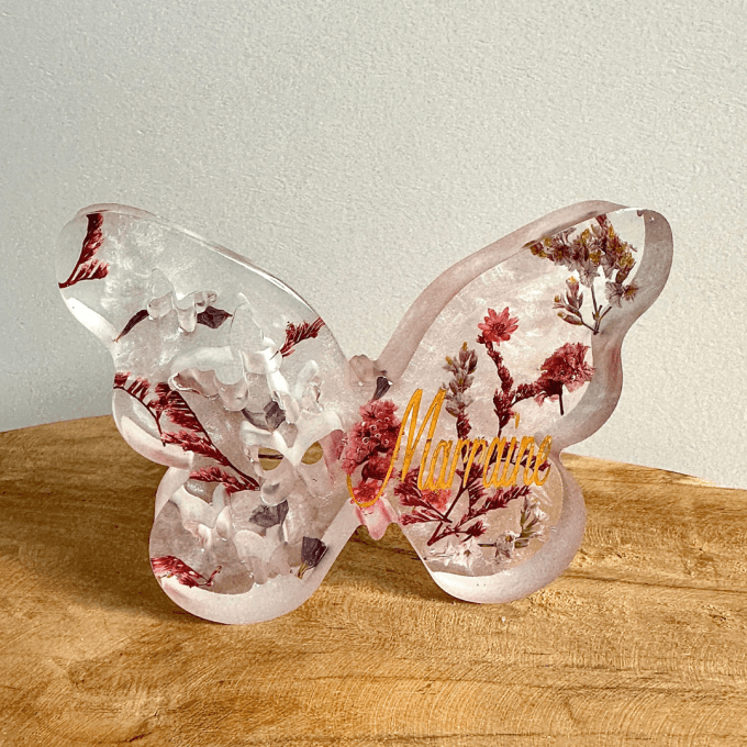 2 papillons Parrain/Marraine