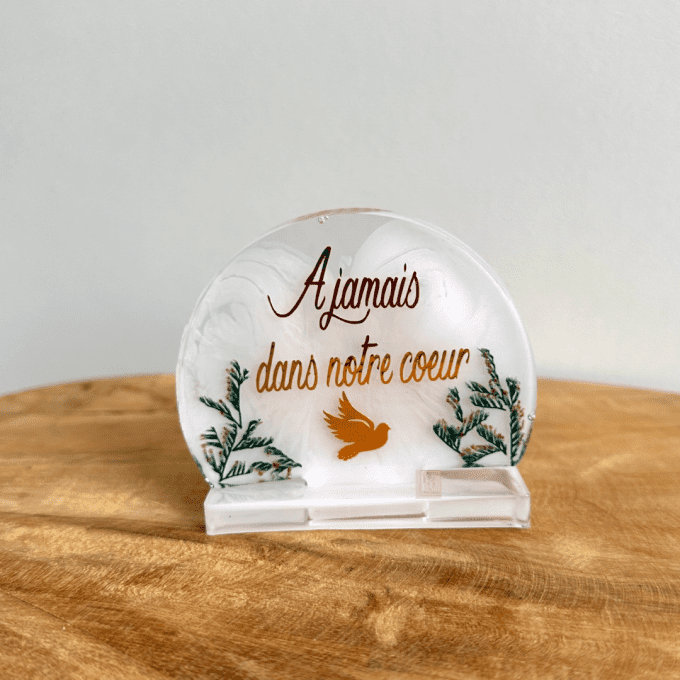 Mini plaque sur socle