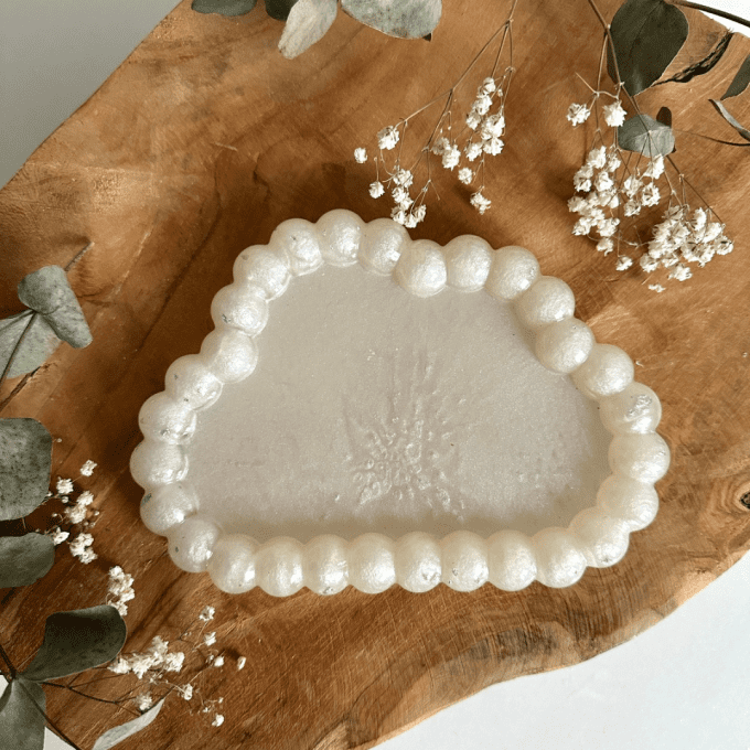 Vide-poche nuage perle