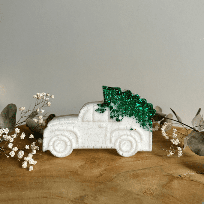 Figurine voiture de noël 