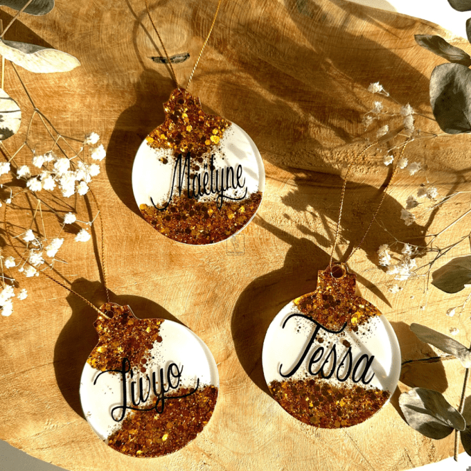 Boule de noël personnalisée