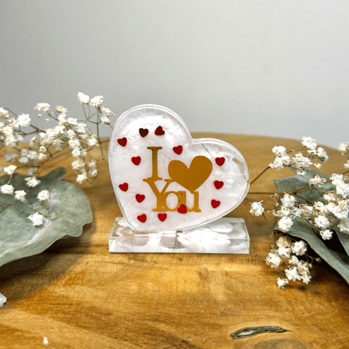 Mini cœur sur socle