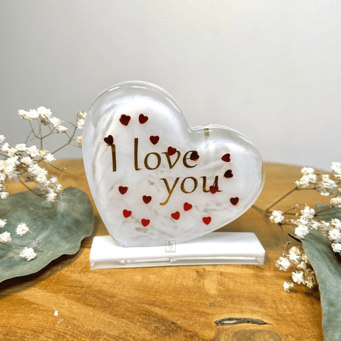 Mini cœur sur socle