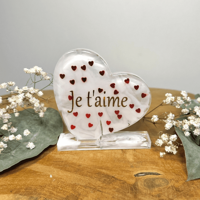 Mini cœur sur socle