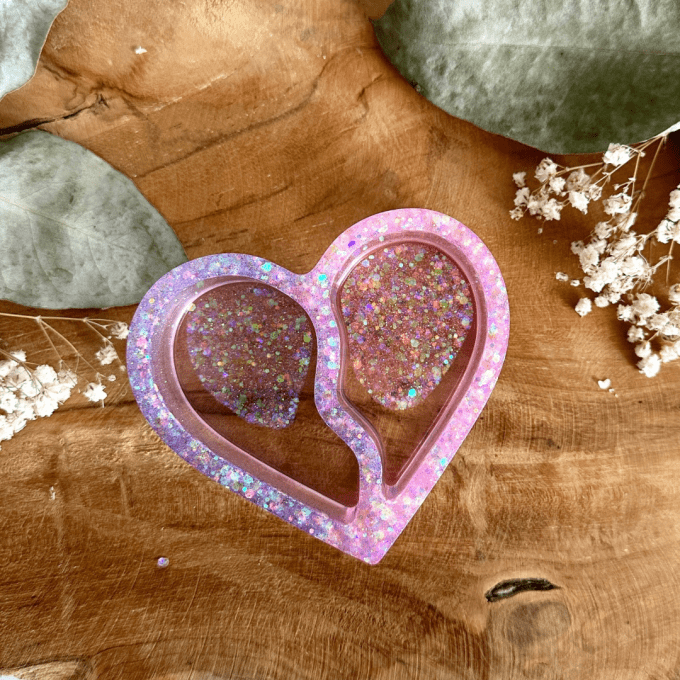 Vide-poche double cœur 