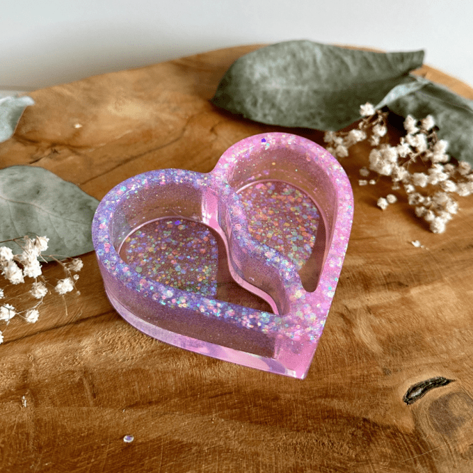 Vide-poche double cœur 