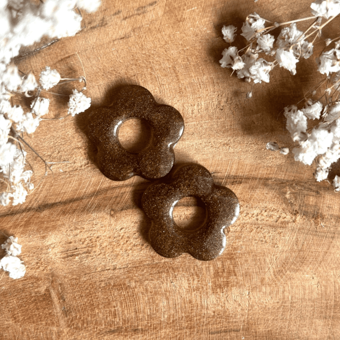 Pampilles fleurs de cerisier 25mm