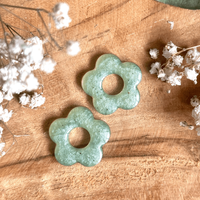 Pampilles fleurs de cerisier 25mm