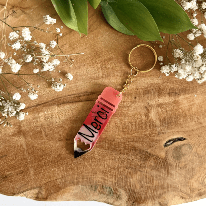 Porte-clés crayon